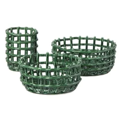 Keukengerei pot keramiek - groen - ø13.5x17 cm