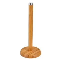 Keukenrolhouder bamboe - ⌀14x33 cm