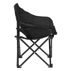 Kids campingstoel compact - zwart - 50x50x40 cm