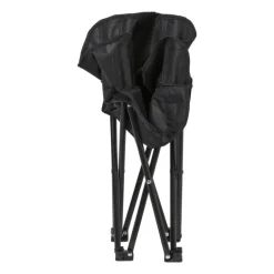 Kids campingstoel compact - zwart - 50x50x40 cm