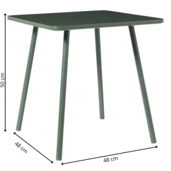 Kindertafel - groen - 50x48x48 cm