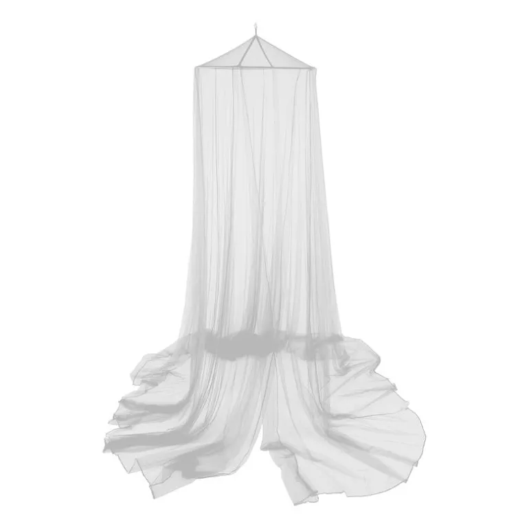 Klamboe met ring - 1-persoon - wit - ⌀60x230x650 cm