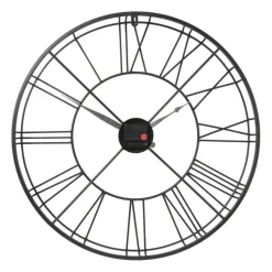 Klok Boston zwart - ø57 cm