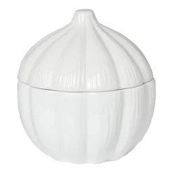 Knoflook pot - wit - ø15.2x15.8 cm