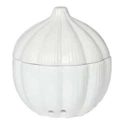 Knoflook pot - wit - ø15.2x15.8 cm