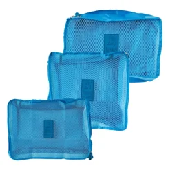 Koffer organizers - blauw - set van 3