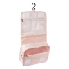Koffer/tas organizer met haak - roze - 24.5x18.5x8.5 cm