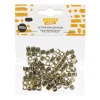 Kralen met letters - goud - set van 100