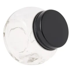 Kruidenpot mini - zwart - glas