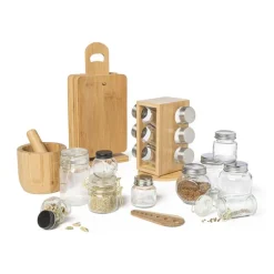 Kruidenpot mini - zwart - glas
