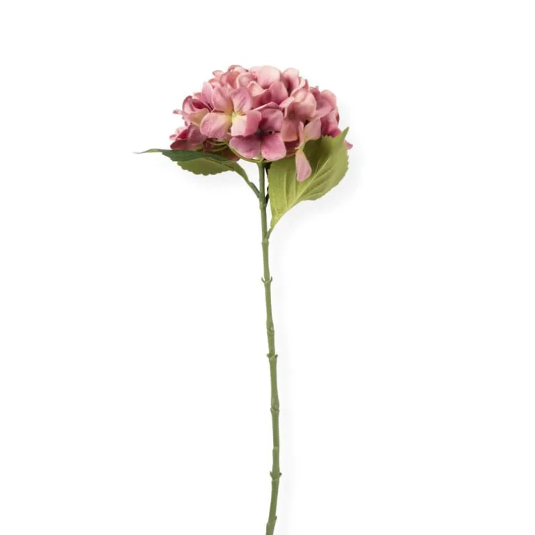Kunstbloem hortensia - lichtroze - 63 cm
