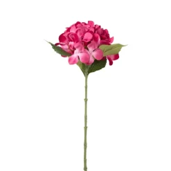 Kunstbloem hortensia - roze - 63 cm