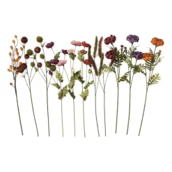 Kunstbloem klaproos - rood - 58 cm