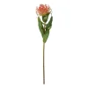 Kunstbloem leucospermum - oranje - 48 cm