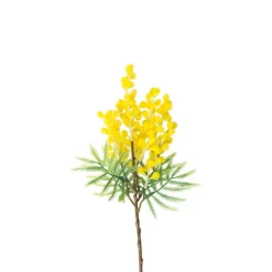 Kunstbloem mimosa - geel - 38 cm