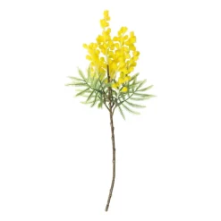 Kunstbloem mimosa - geel - 38 cm