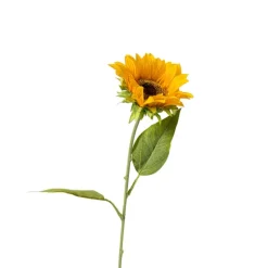 Kunstbloem zonnebloem - geel - 63 cm