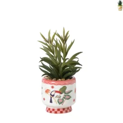 Kunstplant in potje Marbella - diverse varianten - ø8x20 cm