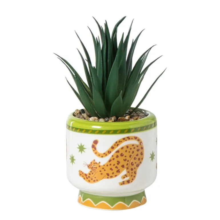 Kunstplant in potje Marbella - diverse varianten - ø8x20 cm