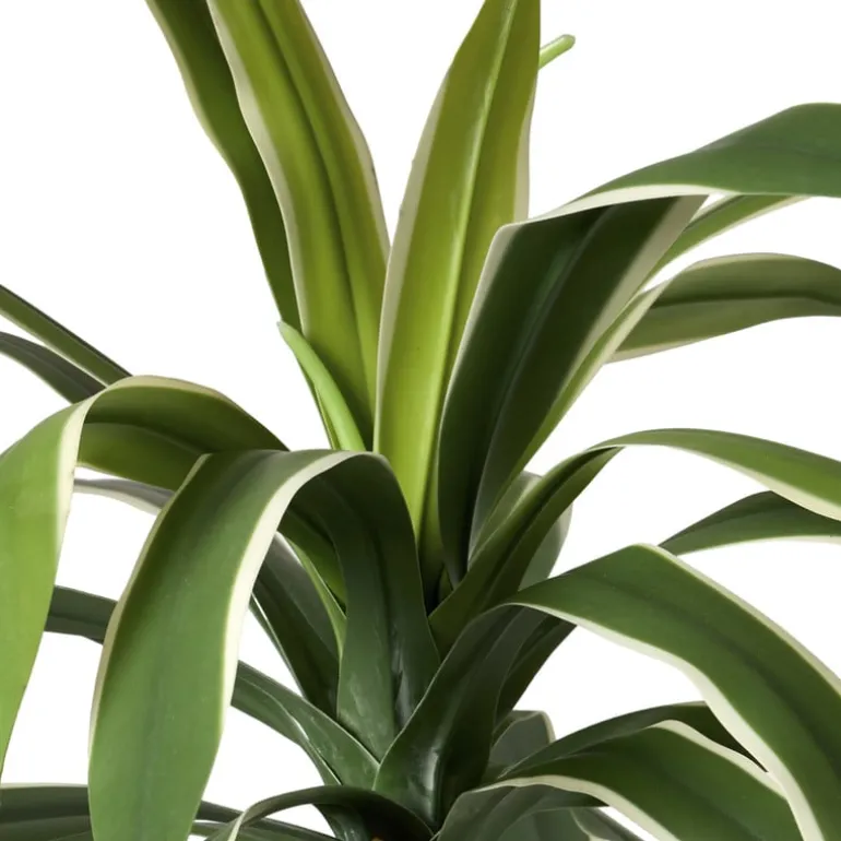 Kunstplant palm op lange steel - groen - ø15x90 cm