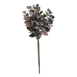 Kunsttak eucalyptus - rood - 23 cm