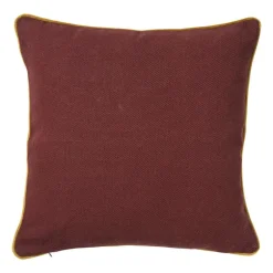 Kussen bloemen - rood/geel - 45x45 cm