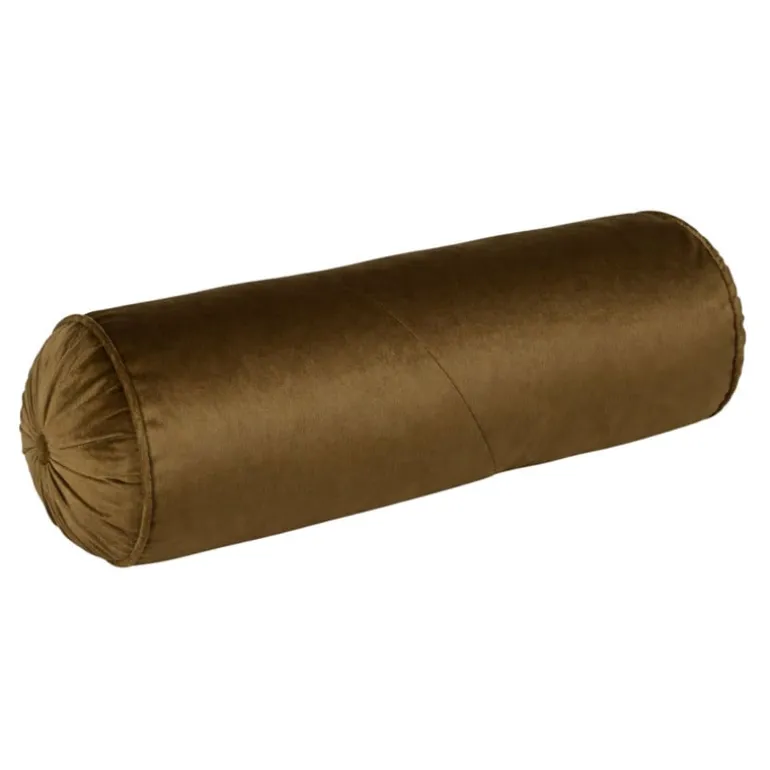 Kussen bolster - groen - ø17x45 cm