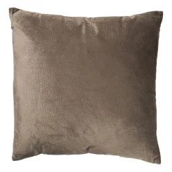 Kussen chenille - bruin - 45x45 cm