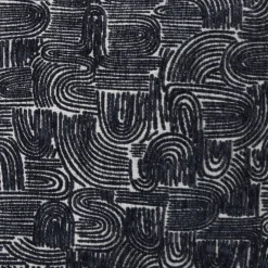 Kussen chenille jacquard - blauw - 45x45 cm