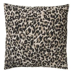 Kussen jacquard animal - bruin - 45x45 cm