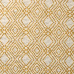 Kussen jacquard - geel - 45x45 cm