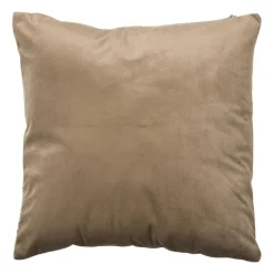 Kussen jacquard geschubt - bruin - 45x45 cm