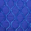 Kussen met piping - blauw - 30x50 cm