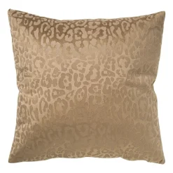 Kussen velvet animal - bruin - 45x45 cm
