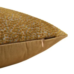 Kussen velvet schubben - bruin - 45x45 cm