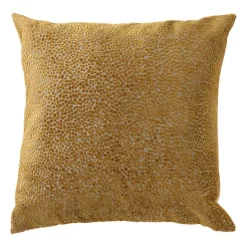Kussen velvet schubben - bruin - 45x45 cm