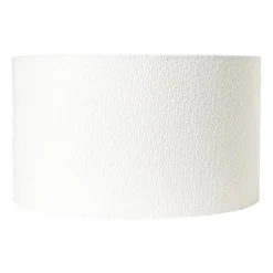 Lampenkap bouclé - wit - ø45x26 cm