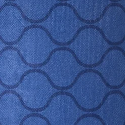 Lampenkap grafisch - blauw - ø24.5x17 cm