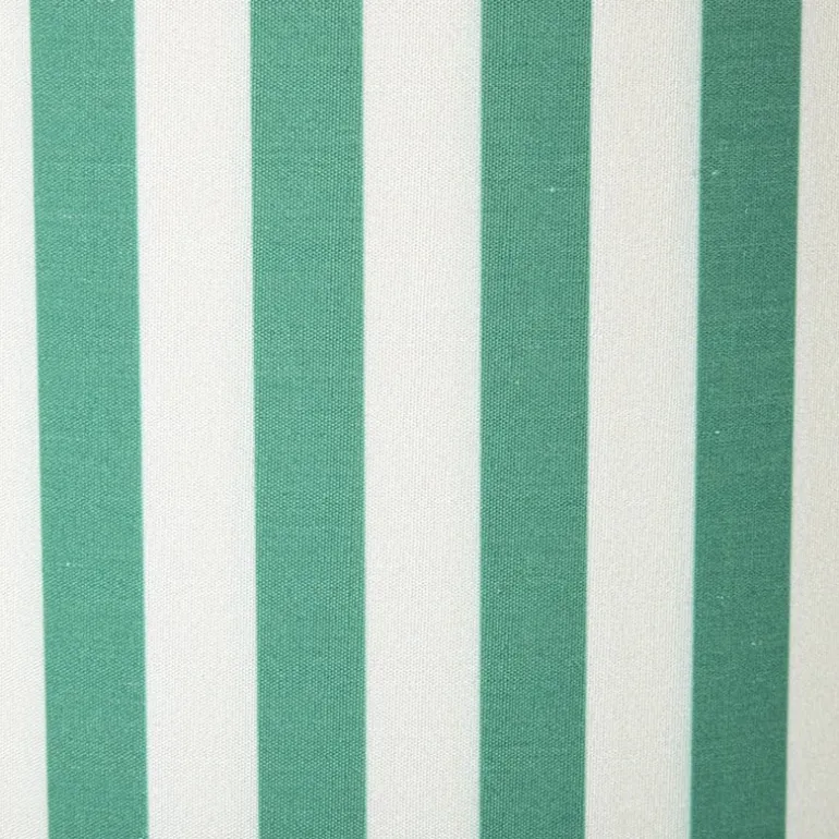 Lampenkap streep - groen/wit - ø24.5x17.5 cm