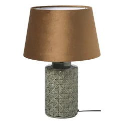 Lampenkap taps middel - bruin - ø28x17 cm