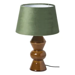 Lampenkap taps middel - groen - ø28x17 cm