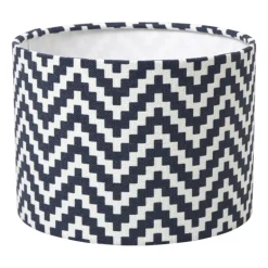 Lampenkap zigzag klein - zwart/wit - ø21x15.5 cm