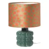 Lampvoet bollen - groen - ø13x22 cm