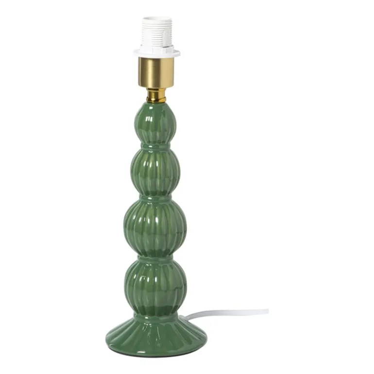 Lampvoet bollen - groen - ø8.5x30 cm
