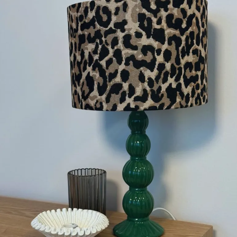 Lampvoet bollen - groen - ø8.5x30 cm