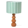 Lampvoet bollen - rood - ø8.5x30 cm