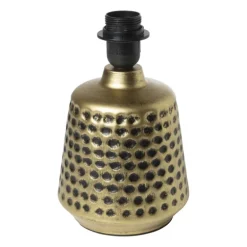 Lampvoet - gehamerd goud - ø15x24 cm