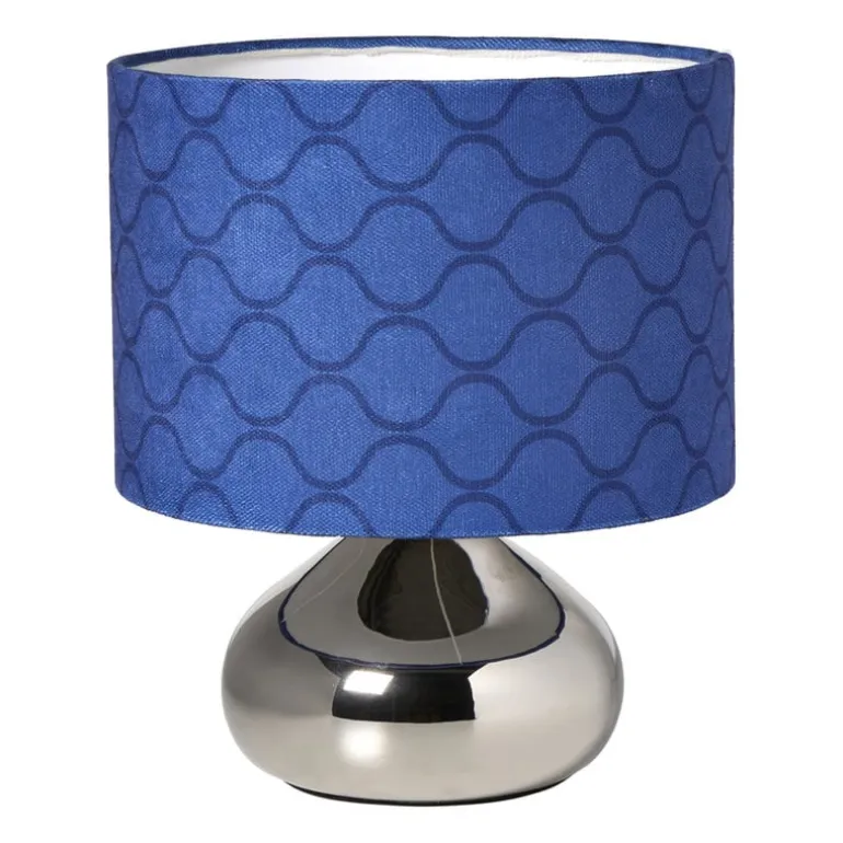 Lampvoet organisch - zilverkleurig - 19x15.5x15.5 cm