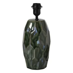 Lampvoet schubben - groen - ø14.5x25.5 cm