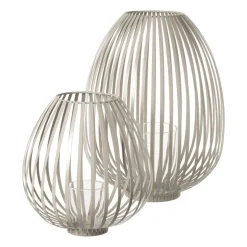 Lantaarn lira klein - beige - ø24.5x26 cm